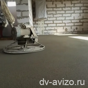 Полусухая стяжка пола за 1 день