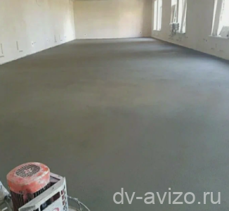 Полусухая стяжка пола за 1 день